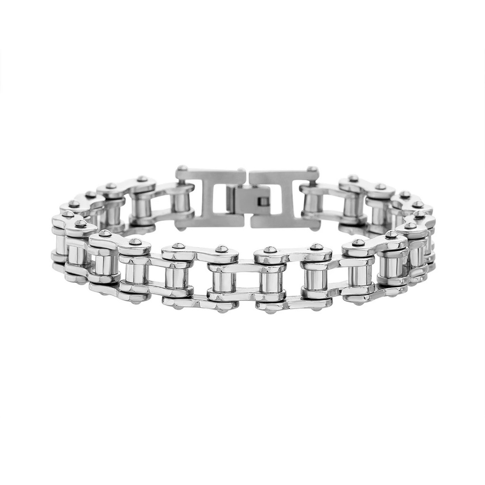NWT: 1913 Men’s Stainless Steel Bicycle Chain Bracelet